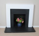 Granite Tile Fireplace Surround