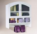 Bathroom storage cabinets with doors and shelves