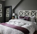 Bedroom ideas purple and grey