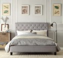 Fabric headboard beds