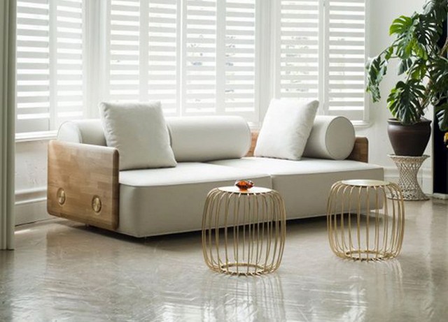 Apartment size sofa modern