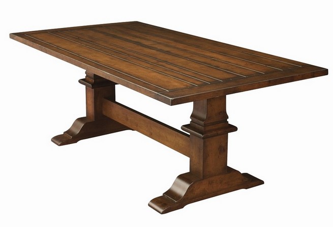Solid wood or veneer dining table