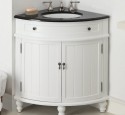 Corner bathroom sink vanity