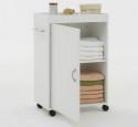 Bathroom storage cabinet on wheels