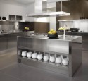 Stainless steel kitchen sink table