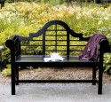 Patio bench black