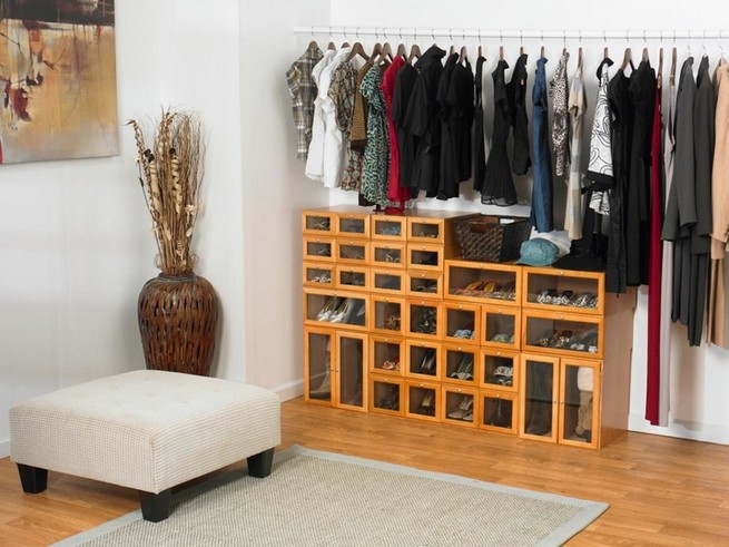Shoe storage ideas for small closets