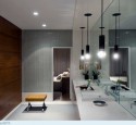 Bathroom storage cabinets dark wood
