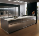 Stainless steel kitchen sink unit