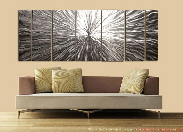 Modern Metal Wall Art Abstract