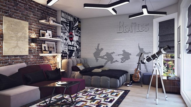 Teenage bedroom wallpaper ideas