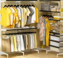 Free standing walk in closet systems