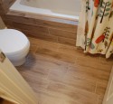 Bathroom floor tiles wood effect