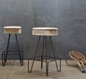 Modern industrial bar stool