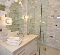 Modern subway tile bathroom designs