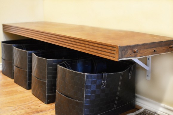Shoe storage ideas for back door