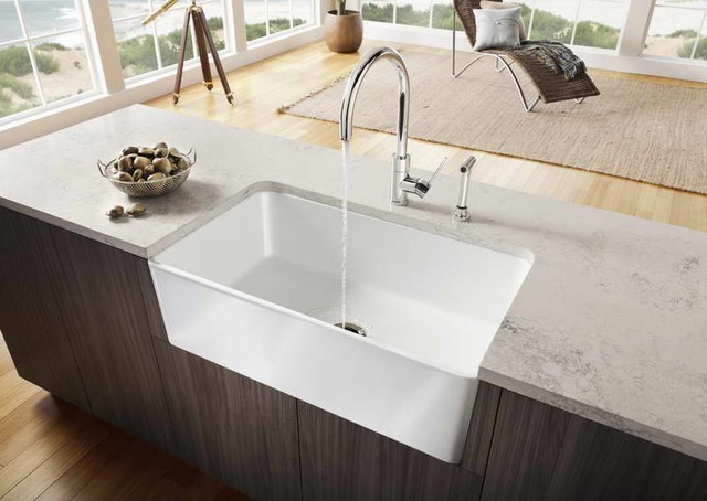 Corner kitchen sink design benefits