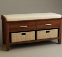 Bedroom storage chest bench