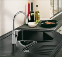 Corner kitchen double sink