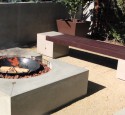 Curved Cinder Block Fire Pit
