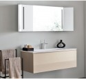 Bathroom storage cabinet with towel bar