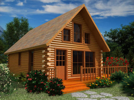 Gasconade Log Cabin Floor Plan