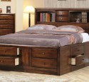 Platform bed queen with storage