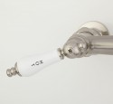 Wall mount kitchen faucet with porcelain handles