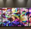 Colorful Metal Wall Art Abstract