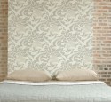 Brick wallpaper in bedroom