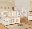 Twin headboard white wood
