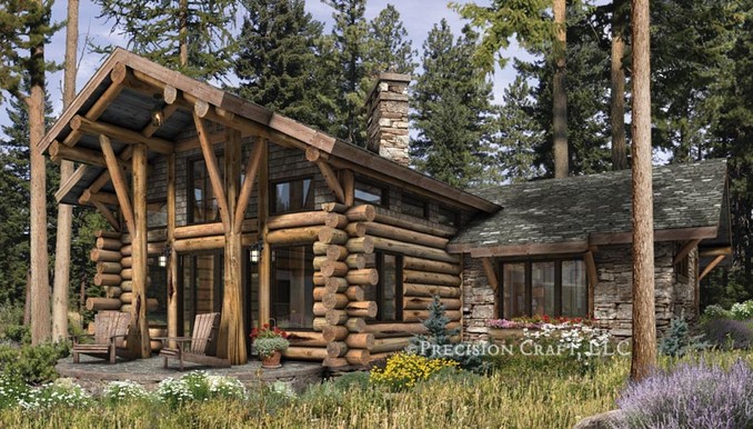Telluride Log Cabin Floor Plan