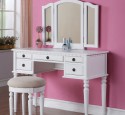 Bedroom vanity set with lights