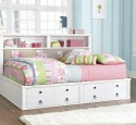 Twin headboard with bookcase