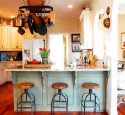 Wood industrial bar stool