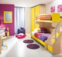 Purple yellow bedroom ideas