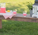 Homemade patio bench