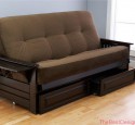 Futon Sofa Bed With Removable Armrests