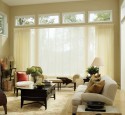 Creative living room window treatments