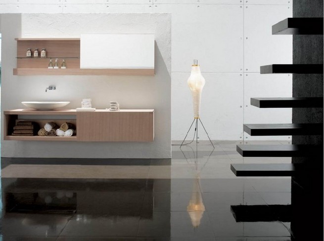 Bathroom shelving systems