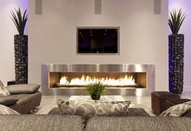 How to design a living room with a fireplace