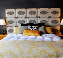 Fabric headboard homemade