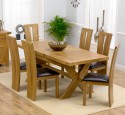 Solid wood 6 seater dining table