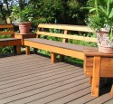 Patio deck bench designs