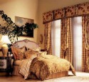 Rustic living room window treatments