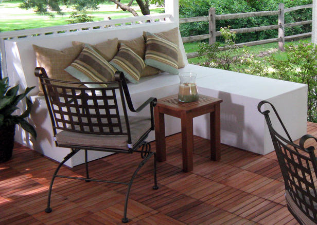 Easy patio bench