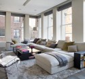 Apartment size corner sofa