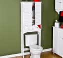 Bathroom storage cabinet over toilet