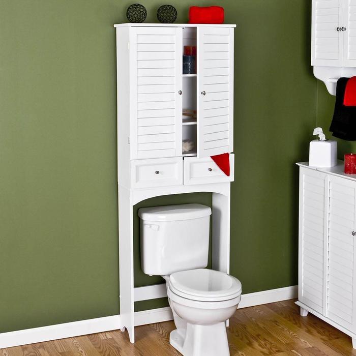 Bathroom storage cabinet over toilet