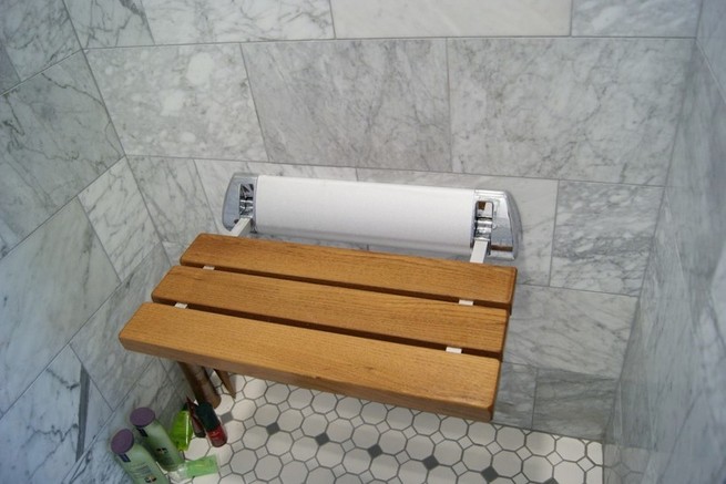 Bathroom shower bench designs